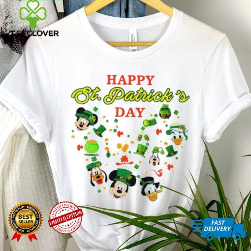 Happy St. Patrick’s day Mickey Mouse characters shamrocks hoodie, sweater, longsleeve, shirt v-neck, t-shirt