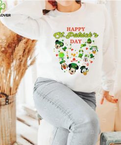 Happy St. Patrick’s day Mickey Mouse characters shamrocks hoodie, sweater, longsleeve, shirt v-neck, t-shirt