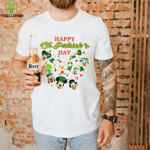 Happy St. Patrick’s day Mickey Mouse characters shamrocks hoodie, sweater, longsleeve, shirt v-neck, t-shirt