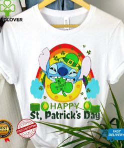 Happy St. Patrick’s day Stitch rainbow shamrocks shirt