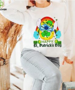 Happy St. Patrick’s day Stitch rainbow shamrocks hoodie, sweater, longsleeve, shirt v-neck, t-shirt