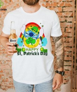 Happy St. Patrick’s day Stitch rainbow shamrocks hoodie, sweater, longsleeve, shirt v-neck, t-shirt