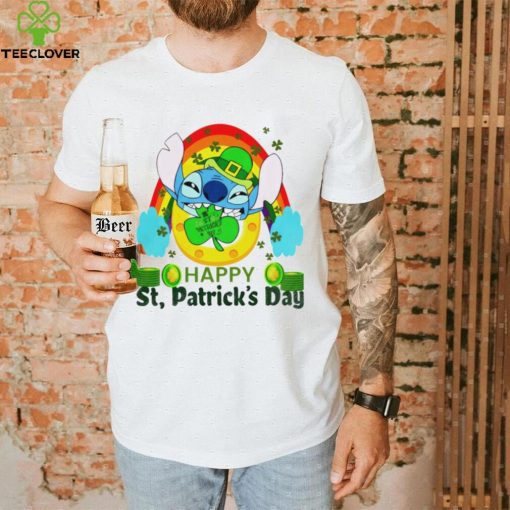 Happy St. Patrick’s day Stitch rainbow shamrocks hoodie, sweater, longsleeve, shirt v-neck, t-shirt