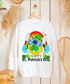 Happy St. Patrick’s day Stitch rainbow shamrocks hoodie, sweater, longsleeve, shirt v-neck, t-shirt