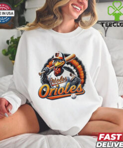 Happy Thanksgiving Baltimore Orioles Baseball Turkey 2024 Shirt