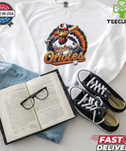Happy Thanksgiving Baltimore Orioles Baseball Turkey 2024 Shirt