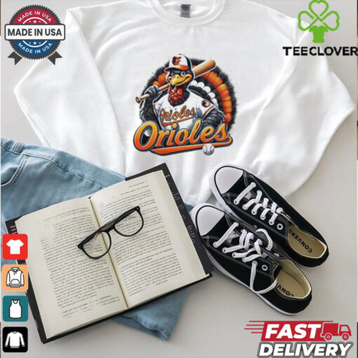 Happy Thanksgiving Baltimore Orioles Baseball Turkey 2024 Shirt