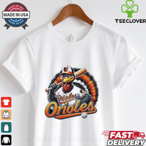 Happy Thanksgiving Baltimore Orioles Baseball Turkey 2024 Shirt