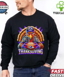 Happy Thanksgiving Baltimore Ravens Football shirt 2 Happy Thanksgiving Baltimore Ravens Football shirt