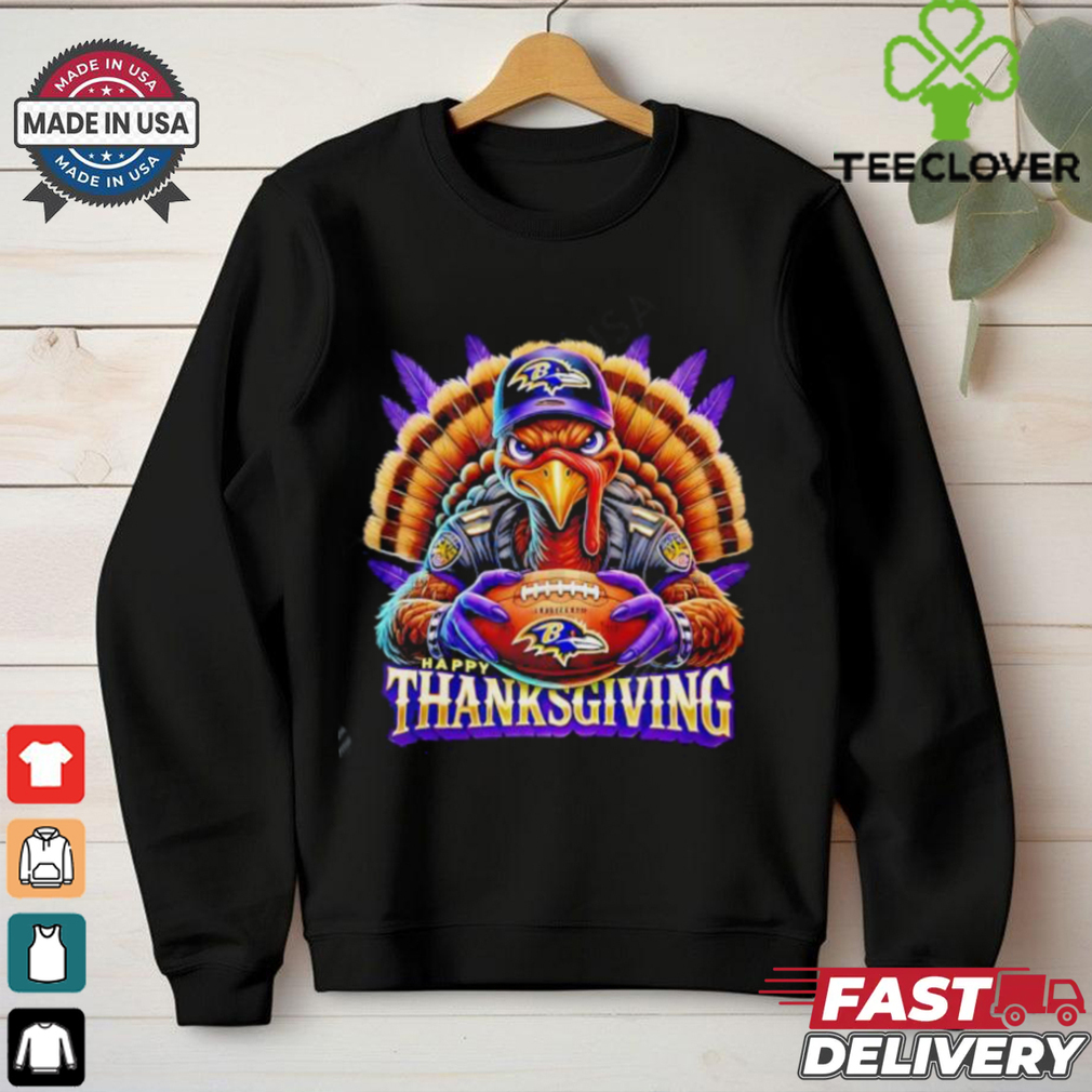 Happy Thanksgiving Baltimore Ravens Football shirt Happy Thanksgiving Baltimore Ravens Football shirt
