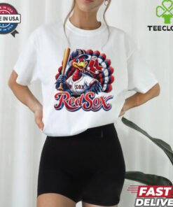 Happy Thanksgiving Boston Red Sox Baseball Turkey 2024 Shirt