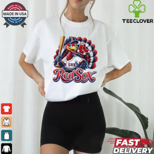 Happy Thanksgiving Boston Red Sox Baseball Turkey 2024 Shirt
