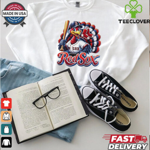 Happy Thanksgiving Boston Red Sox Baseball Turkey 2024 Shirt