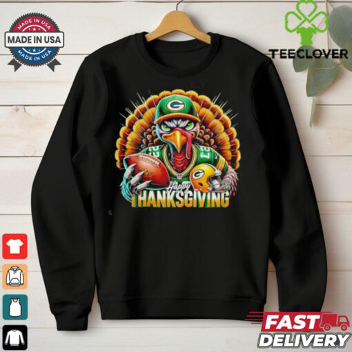 Happy Thanksgiving Green Bay Packers Football Turkey shirt