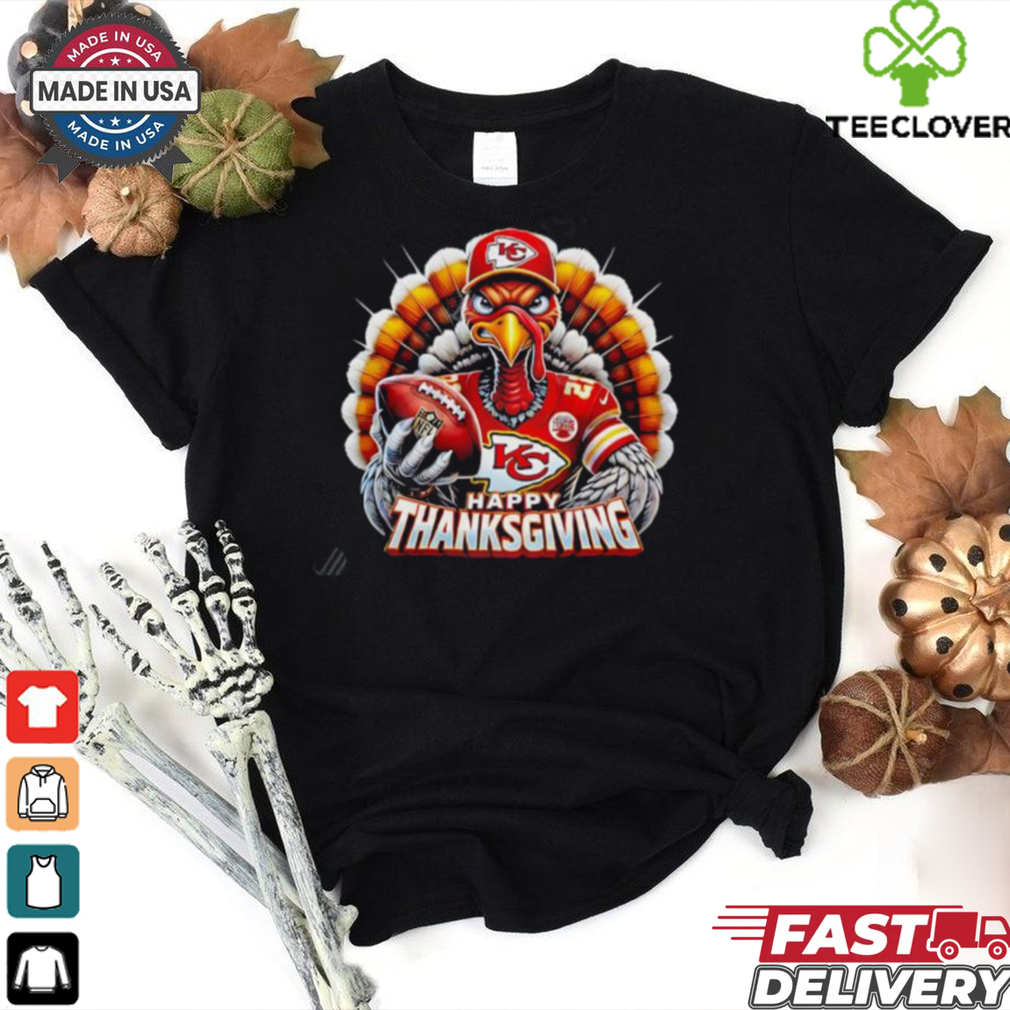 Happy Thanksgiving Kansas Chiefs Football Turkey shirt Happy Thanksgiving Kansas Chiefs Football Turkey shirt