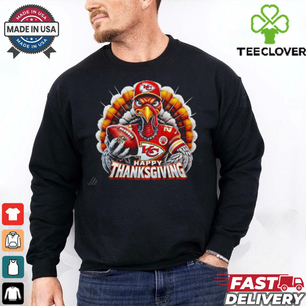 Happy Thanksgiving Kansas Chiefs Football Turkey shirt Happy Thanksgiving Kansas Chiefs Football Turkey shirt