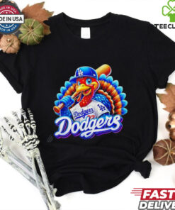 Happy Thanksgiving LA Dodgers baseball Turkey shirt