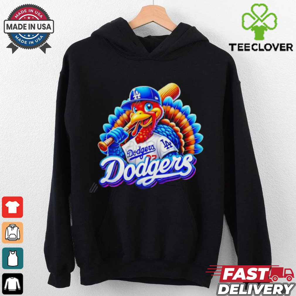 Happy Thanksgiving LA Dodgers baseball Turkey shirt Happy Thanksgiving LA Dodgers baseball Turkey shirt