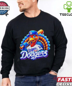 Happy Thanksgiving LA Dodgers baseball Turkey shirt