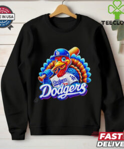 Happy Thanksgiving LA Dodgers baseball Turkey shirt