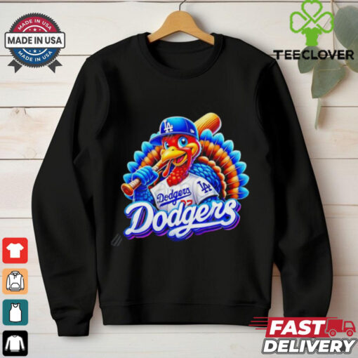 Happy Thanksgiving LA Dodgers baseball Turkey shirt