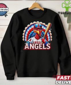 Happy Thanksgiving Los Angeles Angels baseball Turkey shirt 3 Happy Thanksgiving Los Angeles Angels baseball Turkey shirt