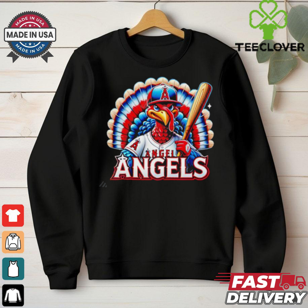 Happy Thanksgiving Los Angeles Angels baseball Turkey shirt Happy Thanksgiving Los Angeles Angels baseball Turkey shirt