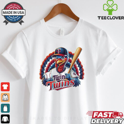 Happy Thanksgiving Minnesota Twins Baseball Turkey 2024 Shirt
