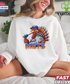 Happy Thanksgiving New York Mets Baseball Turkey 2024 Shirt