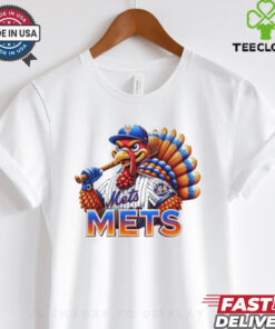 Happy Thanksgiving New York Mets Baseball Turkey 2024 Shirt