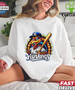 Happy Thanksgiving New York Yankees baseball Turkey shirt