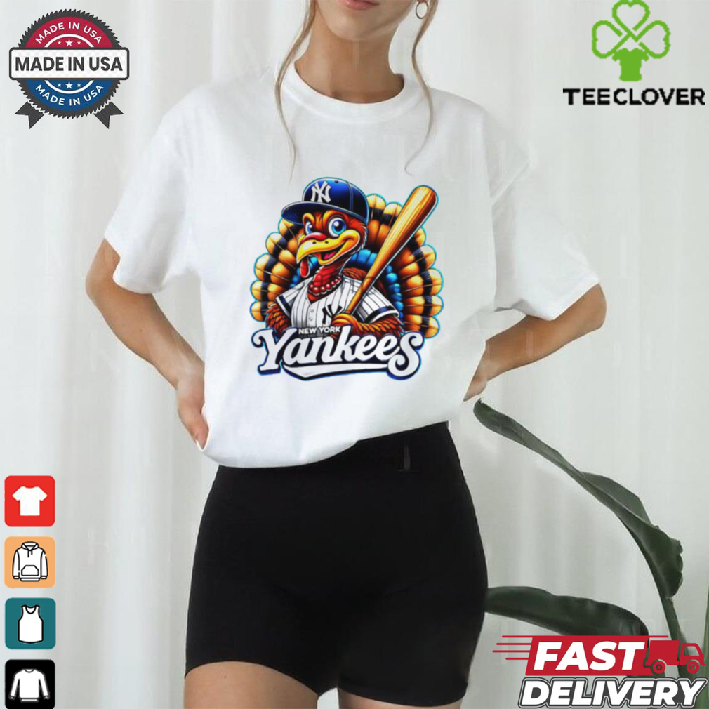 Happy Thanksgiving New York Yankees baseball Turkey shirt Happy Thanksgiving New York Yankees baseball Turkey shirt