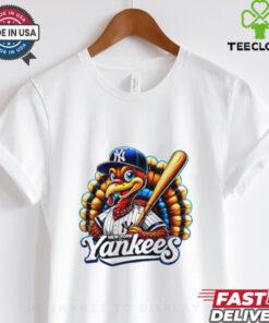 Happy Thanksgiving New York Yankees baseball Turkey shirt