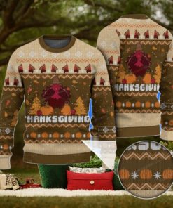 Happy Thanksgiving Rooster Funny Turkey Ugly Sweater