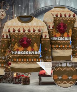 Happy Thanksgiving Rooster Funny Turkey Ugly Sweater