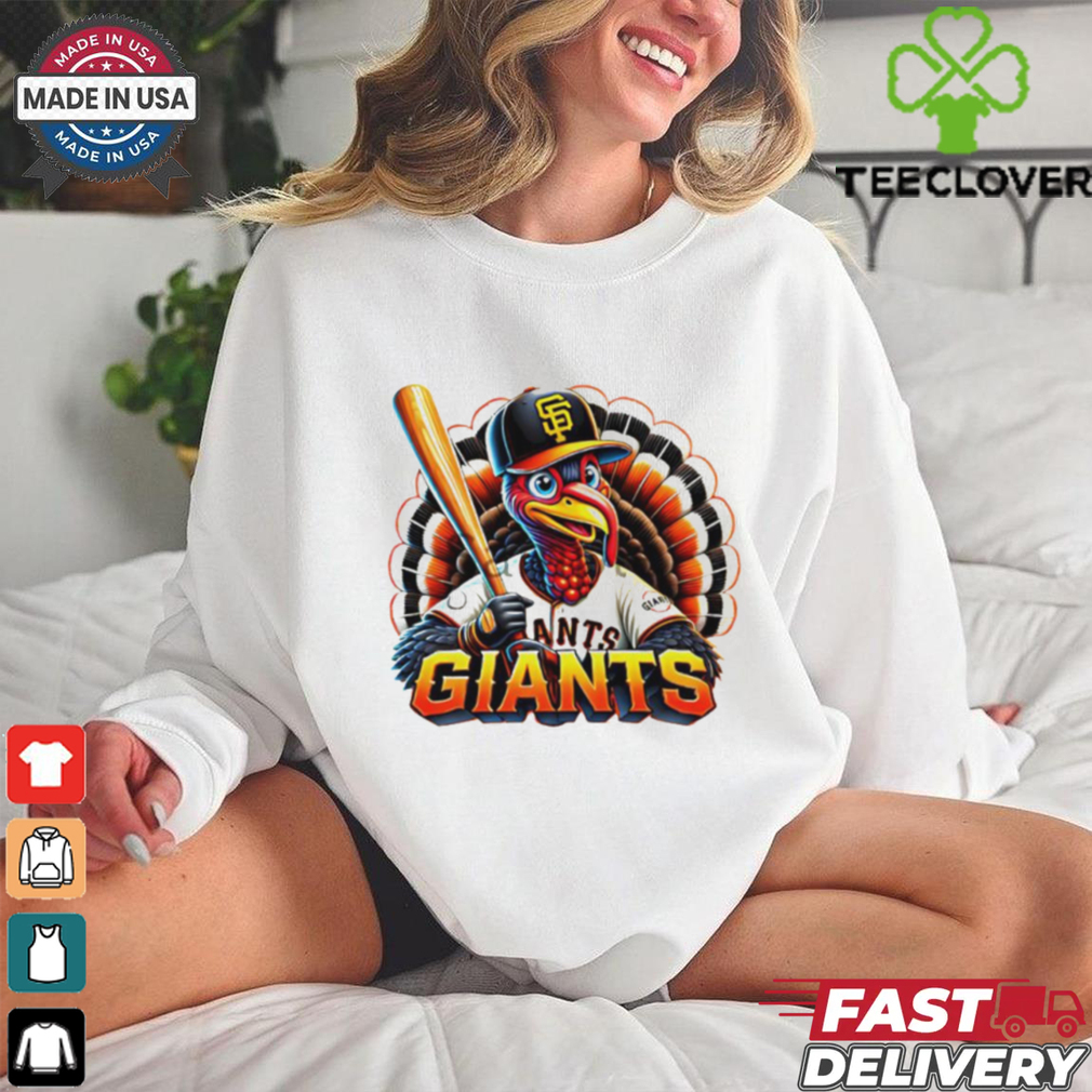 Happy Thanksgiving San Francisco baseball Turkey shirt Happy Thanksgiving San Francisco baseball Turkey shirt