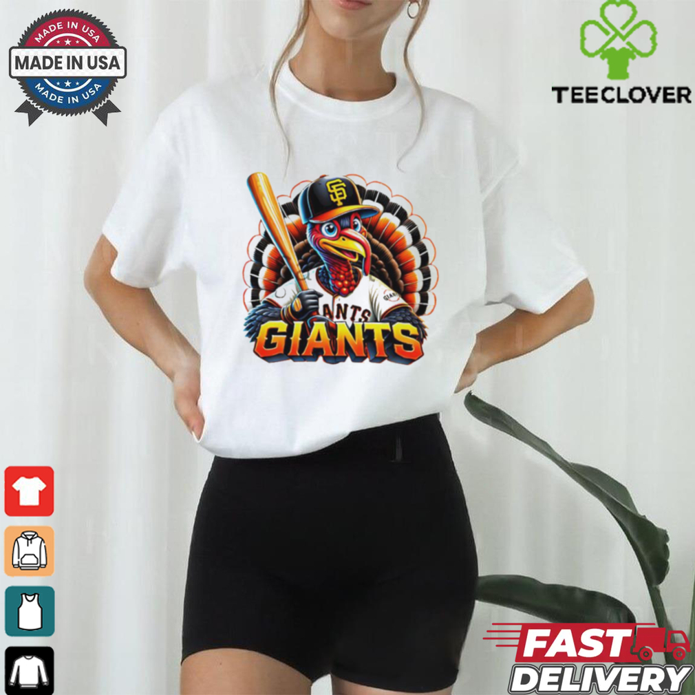 Happy Thanksgiving San Francisco baseball Turkey shirt Happy Thanksgiving San Francisco baseball Turkey shirt