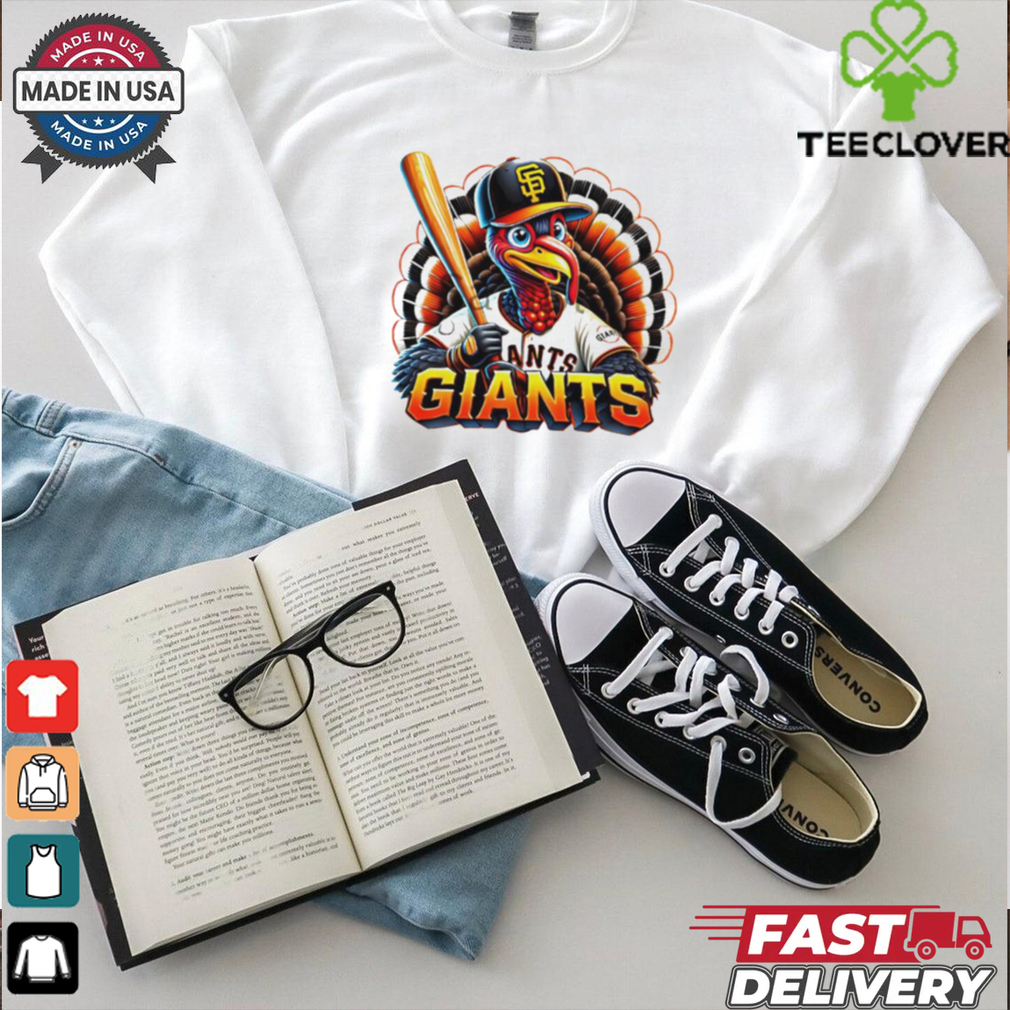 Happy Thanksgiving San Francisco baseball Turkey shirt Happy Thanksgiving San Francisco baseball Turkey shirt