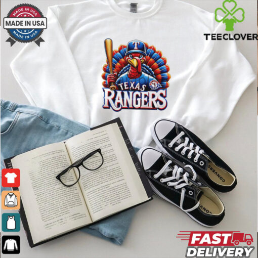 Happy Thanksgiving Texas Rangers baseball Turkey shirt