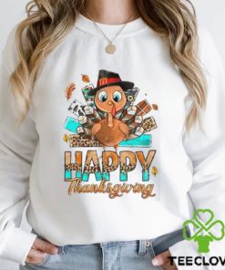 Happy Thanksgiving Turkey Thankful T Shirt