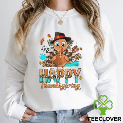 Happy Thanksgiving Turkey Thankful T Shirt