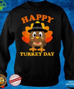 Happy Turkey Day Shirt Cute Little Pilgrim Gift Thanksgiving T Shirt