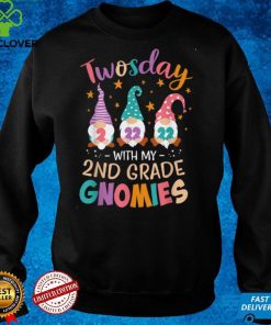 Happy Twosday With My Gnomie 2nd Grade Teacher 2 22 22 Gnome T Shirt