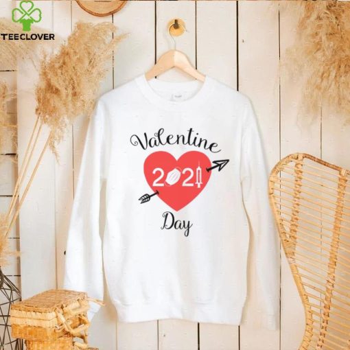 Happy Valentine’s Day 2021 heart face mask T hoodie, sweater, longsleeve, shirt v-neck, t-shirt