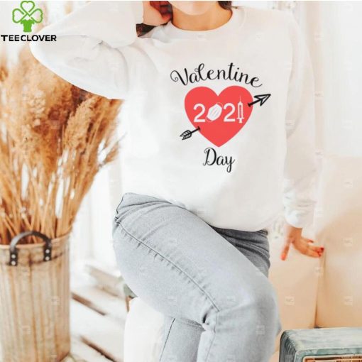 Happy Valentine’s Day 2021 heart face mask T hoodie, sweater, longsleeve, shirt v-neck, t-shirt