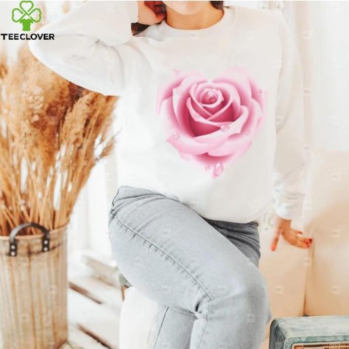 Happy Valentine’s Day heart rose T shirt