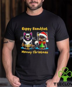 Happy hanukkat meowy Christmas hoodie, sweater, longsleeve, shirt v-neck, t-shirt