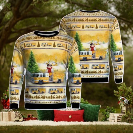 Harborcreek Volunteer Fire Department AOP Ugly Sweater Gift For Christmas