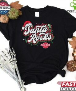 Hard Rock Adult Fit Santa Rocks Christmas T Shirts