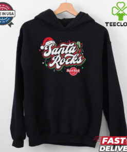 Hard Rock Adult Fit Santa Rocks Christmas T Shirts 2 Hard Rock Adult Fit Santa Rocks Christmas T Shirts
